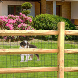 FOREHOGAR Black PVC Coated Welded Wire Fence 24 Inch x 50 Foot, 2 Inch x 3 Inch 16GA, Garden Border Fencing Roll Vinyl Coating Metal Wire Mesh for Yard Vegetable Plant Protection Poultry Netting FOREHOGAR