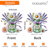 VODAPYC Spring Diamond Art Tabletop Painting Kit, DIY Stand Up Double Sided Special Shaped Diamond Painting Desktop Ornament(Lavender) VODAPYC