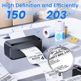 Bluetooth Thermal Shipping Label Printer, Wireless 4x6 Label Printer for Shipping Packages & Small Business, Compatible with Android, IOS, Windows and Mac, Widely Used for Ebay, Amazon, Shopify, Etsy NelkoGlobal