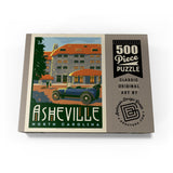 MyPuzzle Asheville: North Carolina, Vintage Poster - Premium 500 Piece Jigsaw Puzzle for Adults MyPuzzle.com