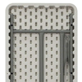 EMMA + OLIVER 6-Foot Granite White Plastic Folding Training and Event Table EMMA + OLIVER