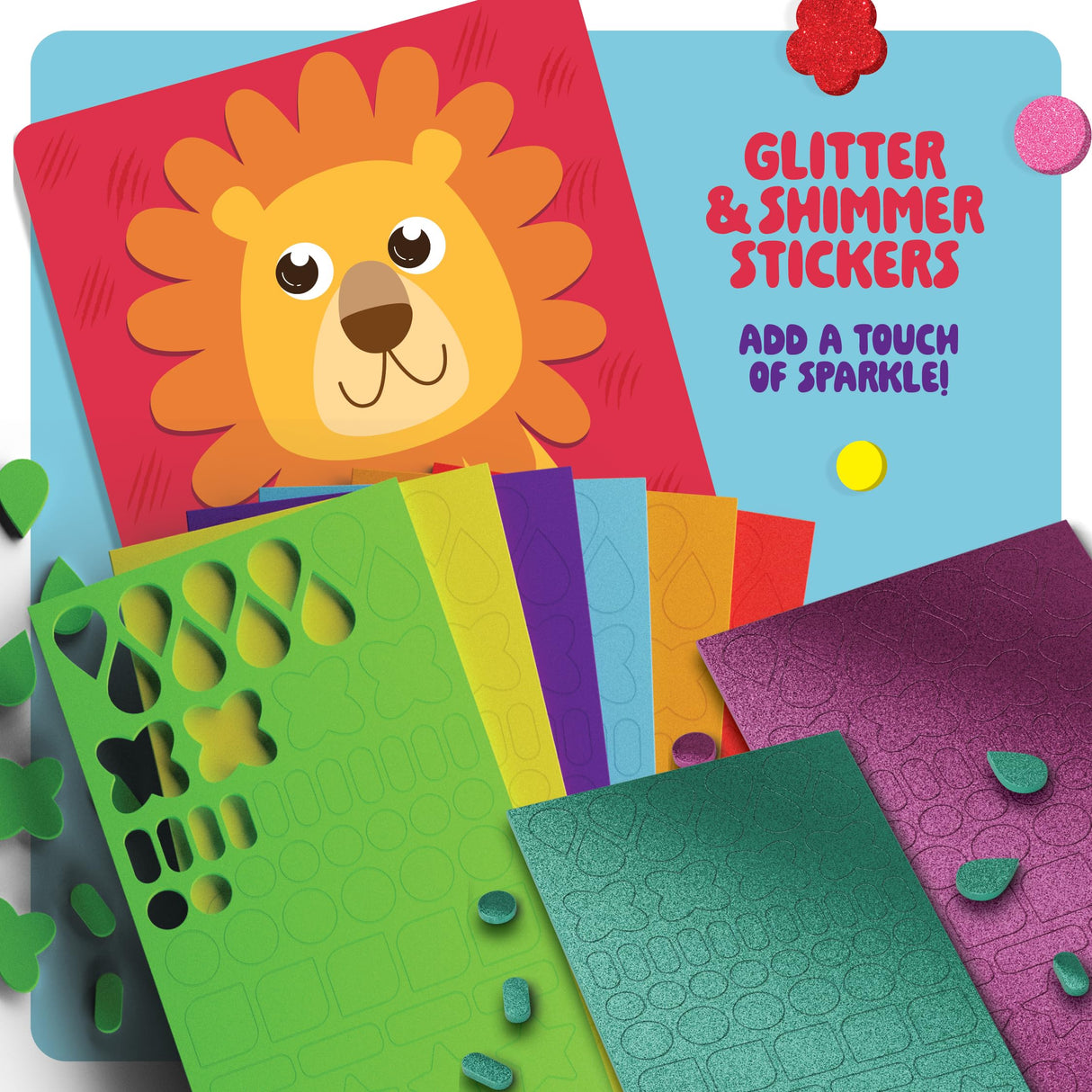 Dan&Darci Foam Sticker Art Craft for Kids - Toddler Arts & Crafts for Ages 3-5 - Boys 4-6 Birthday Gift & Stocking Stuffer Dan&Darci