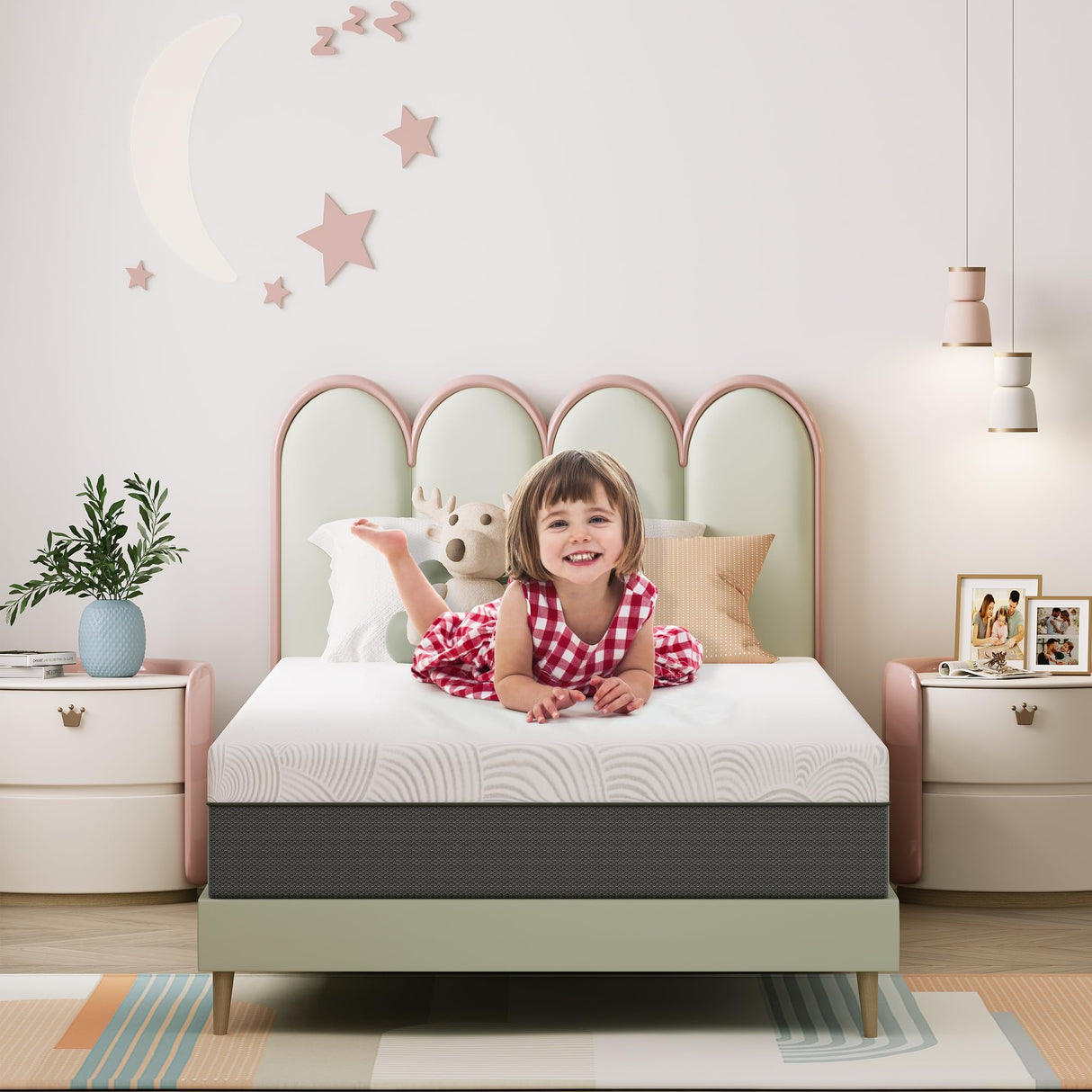 12 Inch Twin XL Mattress, Memory Foam Mattress for Cool Sleep & Pressure Relief, Medium Firm Support, Removable Cover, No Fiberglass JOYRIDE SLEEP