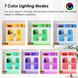 soges 39.4" LED Buffet Cabinet, Modern Sideboard Buffet with RGB 7-Color Light Strip, Large Kitchen Storage Cabinet with Storage for Bar, Office, Coffee Bar Station with 3 Drawers soges