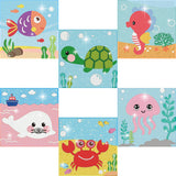 DIYGEMDOT 6 Pack Diamond Art Kits for Kids, Cute Animals Diamond Painting for Beginners, DIY 5D Gem Art for Girls & Boys Ages 6-8-10-12, Children's Christmas Gifts (6x6 inches) DIYGEMDOT