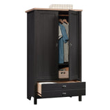 Sauder Cottage Road Wardrobe/Armoire Cabinet, Raven Oak Finish Sauder