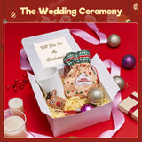 MESHA 8x8x4 Gift Box 10 Pack White Gift Boxes with Lids, DIY Bridesmaid Proposal Box, Recyclable,Foldable Box for Wedding, Birthday Party MESHA