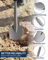 SDS Max Clay Spade, Firecore 4-1/2 In. x 17 In. Steel Drill Shovel Bit for SDS Max Rotary Hammer Electric Jackhammer, for Digging in Gardening, Backyard Landscaping on Clay Gravel Soil Adobe Sandstone Firecore