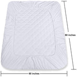 Utopia Bedding Quilted Fitted Mattress Pad (Queen), Elastic Fitted Mattress Protector, Mattress Cover Stretches up to 16 Inches Deep, Machine Washable Mattress Topper (White) Utopia Bedding