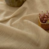 Pitalk Burlap Color Linen Window Valance for Kitchen 3 Inch Rod Pocket Semi Sheer Primitive Rustic Farmhouse Valance Curtain Topper for Bedroom Living Room Dining Bathroom 18 Inch Length Tan Brown Pitalk