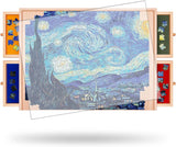 NORBASE Rotating Puzzle Board with Drawers and Cover 30'' x 22'' 1000 Piece Wooden Jigsaw Puzzle Table Lazy Susan Puzzle Boards Portable Lightweight Design NORBASE