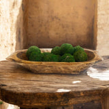 Farmhouse Rustic Wooden Decorative Bowl-Unique Dough Bowl- The Big Horn Ranch Junkie Mercantile