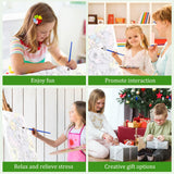 MAXBYE 4 Pack Paint by Numbers Kit for Kids, Cute Animals Painting Kits for Ages 8-12, Easy Paint by Number for Kids with Wooden Frame, DIY Acrylic Oil Painting Kit for Wall Decor 8X8 in MAXBYE