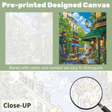 Ceiomez Paint by Numbers Kit for Adults, Street Cafe Paint by Number, Street Paint by Numbers for Adults Beginner for Gift Home Wall Decor 16x20 Inch Ceiomez