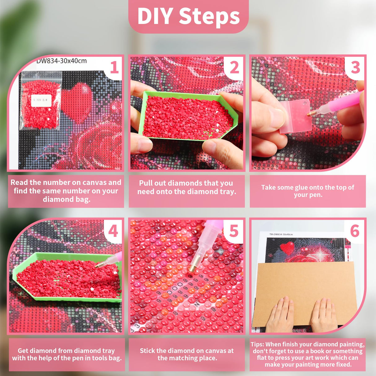 Hydrangea Diamond Painting Kits for Adults-Flowers Diamond Art Kits for Adults,5D Diamond Painting Flowers,DIY Full Drill Diamond Painting Flower Gem Generic