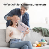 Etcokei Yarn Winder, Electric Yarn Ball Winder for Crocheting, Compact Yarn Cake Winder with Strong Tension Stepless Speed, Automatic Yarn Spinner Wool Winder, Ideal Helper for Knitting Lovers(Purple) Etcokei