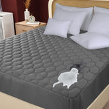 Utopia Bedding Waterproof Mattress Protector, Queen Mattress Pad, Quilted Fitted Cover Stretches up to 16 Inches Deep (Grey) Utopia Bedding