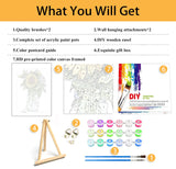 Mowana Sunflower Paint by Numbers Kit for Adults-Paint by Numbers for Adults Beginner with Frame and Easel, Painting by Numbers for Gift Home Wall Decor(8 * 12 Inch) Mowana