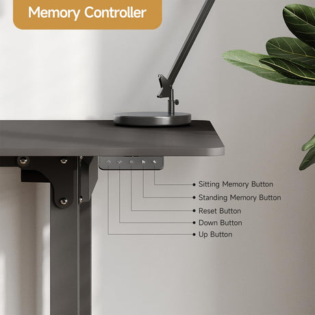ONBRILL Standing Desk, 71x32 Inches Rectangle Stand Up Desk with 4 Legs, Dual Motor and Memory Controller, Adjustable Height from 28-46 Inches for Home and Computer Workstation, Black ONBRILL