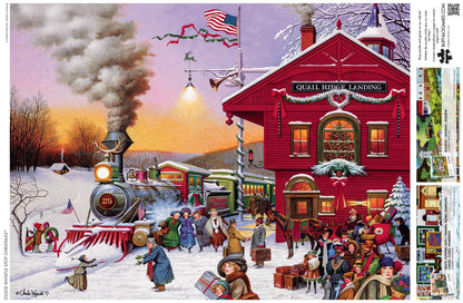 Buffalo Games - Charles Wysocki - Whistle Stop Christmas - 1000 Piece Jigsaw Puzzle for Adults -Challenging Puzzle Perfect for Game Nights - Finished Size is 26.75 x 19.75