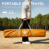 EVER ADVANCED Pop up Gazebo Tent for Backyard, 11.5 x 9.8 ft, Instant Screened Tent Screen House Canopy with Netting, Orange EVER ADVANCED