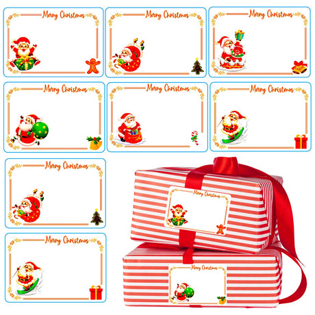 Christmas Stickers 120Pcs Gift Labels & Tags Self-Adhesive for Presents & Party Bags Uorybwanai