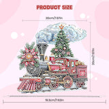 MOGTAA Christmas Diamond Art Hanging Kits for Adults Kids, Christmas Train Diamond Art Suncatchers, 5D Special Shape Diamond Painting Window Pendant Kit for Home Garden Wall Decor MOGTAA