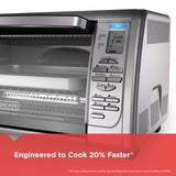 Black+Decker Countertop Convection Toaster Oven, 8 One-touch Cooking Functions, Stainless Steel BLACK+DECKER