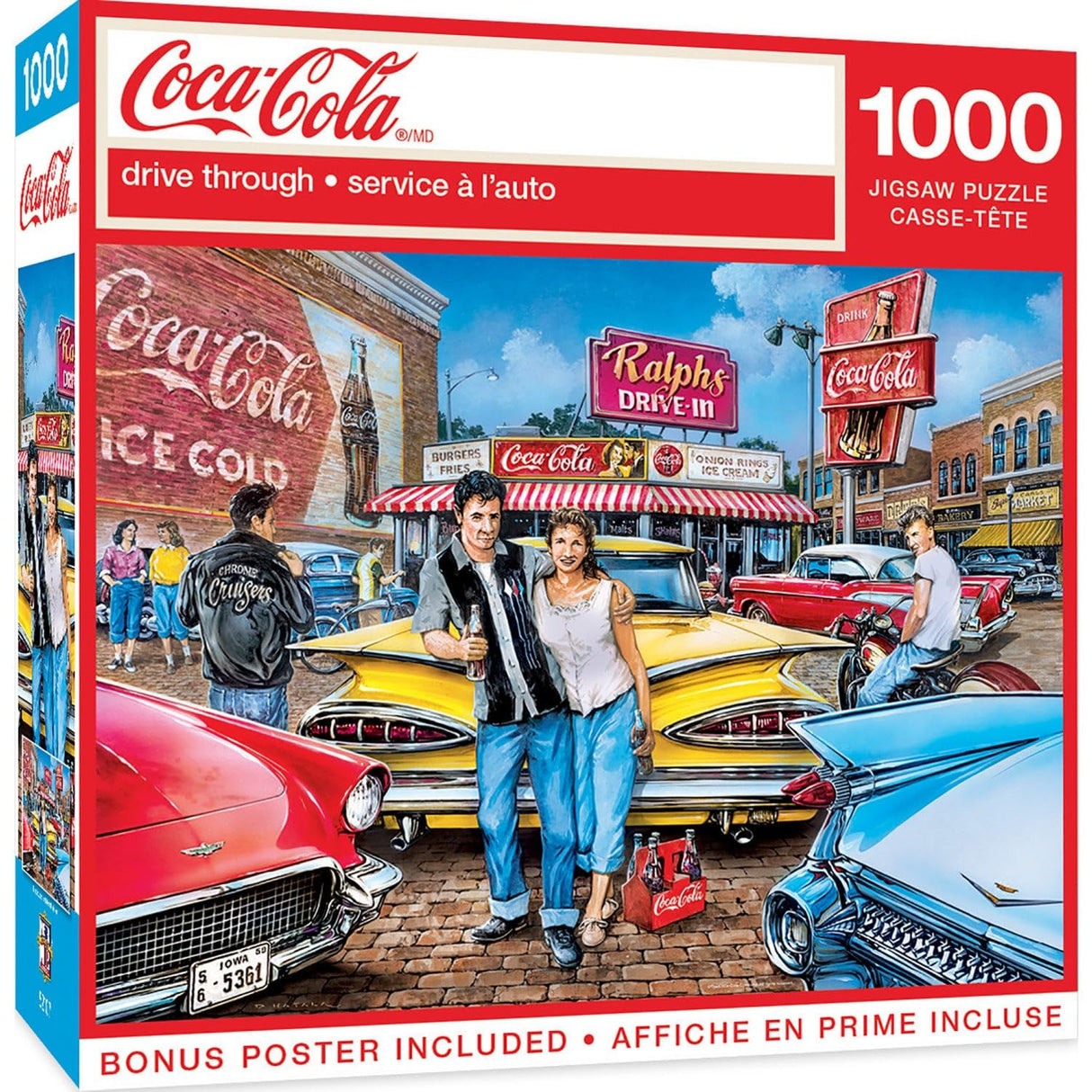 Masterpieces 1000 Piece Jigsaw Puzzle For Adults and Families - Coca-Cola Drive Through - 19.25"x26.75" Masterpieces