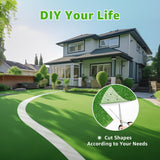 Oiyeefo Artificial Turf Grass Outdoor - Fake Grass Rug with Drainage Holes for Patio,Balcony,Squares,Garden-Dogs Grass Pee Mat(4FT x 6FT) Oiyeefo