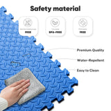 Home Gym Mat, Puzzle Exercise Mat, EVA Interlocking Foam Floor Tiles for Home Workout Equipment and Kids' Play Areas - Black, 24 in x 24 in x ½ in - 32 Tiles (Black, 32 Pack, 128 SQ FT) Nazhura