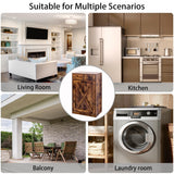 Zvyteay 13 Gallons Tilt Out Trash Can Cabinet, Wooden Trash Cabinet with 2 Drawers, Free Standing Kichen Waste Bin Recycling Cabinet Pet Proof Hidden Trash Cabinet for Kitchen (Brown) Zvyteay