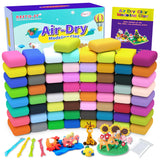 Air Dry Clay 66 Colors, Modeling Clay for Kids, DIY Model Magic Clay, Molding Clay Kit with Sculpting Tools, Non-Sticky Soft and Super Light, Arts and Crafts Gift for Boys Girls Kids. Aestd-ST