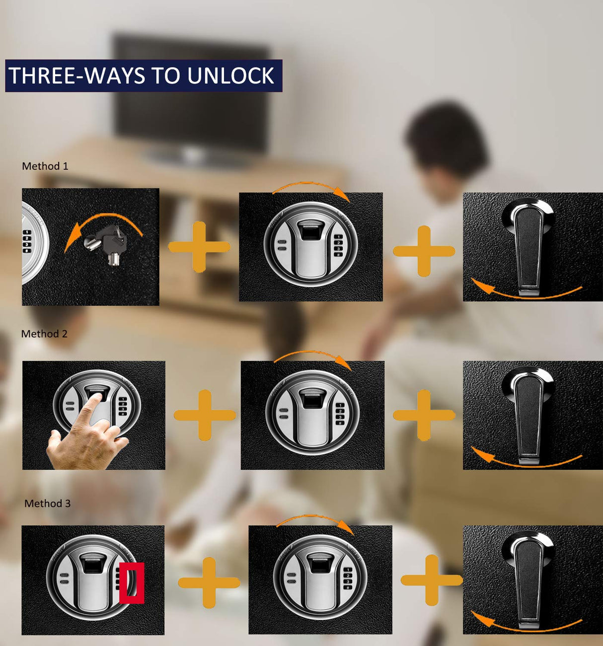 Quicktec Larger and Deeper Rifle Safe, New and Improved Gun Safe for 5-6 Rifles and Shotguns for Home, Quick Access Gun Cabinet (w or w/o Scope) with Lockbox Silent Mode Quicktec