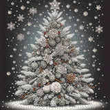 5D Christmas Diamond Art Kits for Adults, Christmas Tree Diamond Painting Kits for Beginners, DIY Special Shaped Paint by Diamonds Crystal Gem Art Painting Kit, for Home Wall Decor 11.8x11.8inch GXGLLPZBY