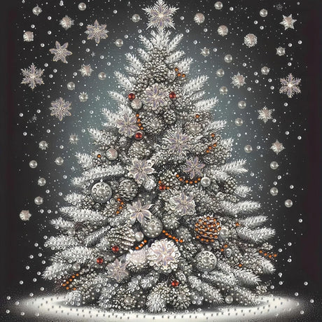 5D Christmas Diamond Art Kits for Adults, Christmas Tree Diamond Painting Kits for Beginners, DIY Special Shaped Paint by Diamonds Crystal Gem Art Painting Kit, for Home Wall Decor 11.8x11.8inch GXGLLPZBY