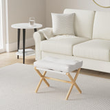 TYYIHUA Folding Foot Stool,Small Ottoman Foot Rest for Couch,Wooden Footstool,Change Shoes Bench,Modern X Ottoman Chair for Living Room, Entryway, Children Room, Bedroom,Caravaning TYYIHUA