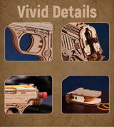 ROKR 3D Wooden Puzzles for Adults,113 Pieces Wooden Puzzle,Model Building Kit for Adults ROKR