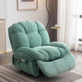 EDWELL Green Power Recliner Chair, Massage Rocker Recliner Chairs for Adults with Heated, Oversized Rocker Swivel Chairs for Living Room, Comfy Nursery Rocking Chairs with USB-C Ports and Side Pocket EDWELL