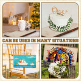 Briwooody 6 Pcs Hollow Wood Plank Live Edge Woodslab Unfinished Wood Boards for Crafts Rustic Wooden Plaque for DIY Burning Home Decor Weddings(11 x 7-9 Inch) Briwooody