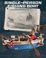 ROKR 3D Wooden Puzzles for Adults,Gravity Swing Ocean Fisher Model kit, 161Piece 3D Puzzles for Adults ROKR