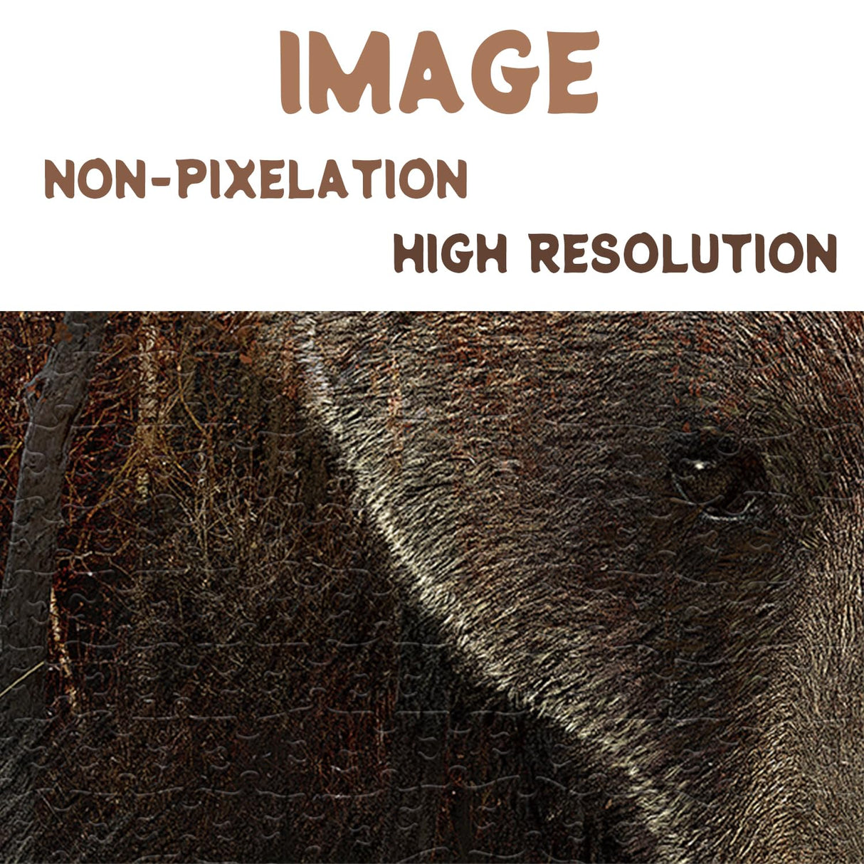 Animal Bear Jigsaw Puzzles for Adult 1000 Piece, Difficult Hard Impossible Puzzles for Adults, Nature Hunting Puzzle 1000 Piece BBOLDIN