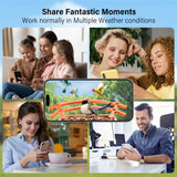 Smart Bird Feeder with Camera, Wireless Outdoor Solar Bird Feeder, Solar-Powered WiFi 1080P Live Camera, Auto Capture & Motion Detection ZENFLIX