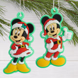 Hallmark Disney Mickey and Minnie Mouse 5" Miniature Christmas Tree Topper and Mini Ornaments, Set of 5, Shatterproof Hallmark