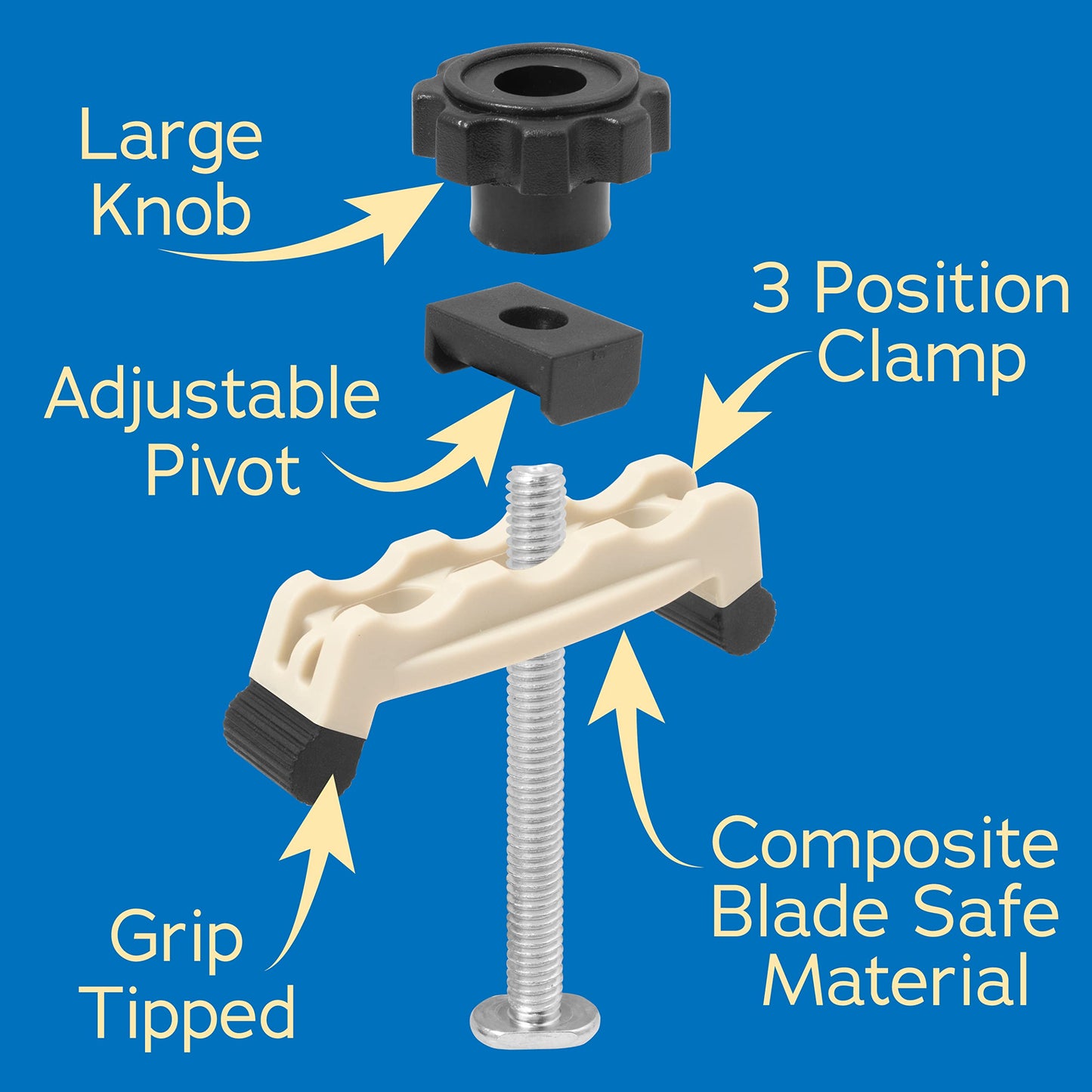 Peachtree Woodworking Supply Taper Jig Mini for Smaller Precision Cuts on Table Saws - WoodArtSupply