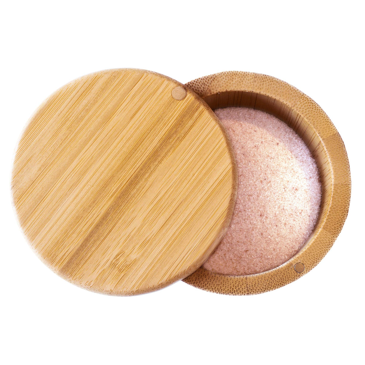 Totally Bamboo Salt Cellar Bamboo Storage Box with Magnetic Swivel Lid, 6 Ounce Capacity Totally Bamboo