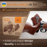 TESLYAR Gun Holder Wall Mount Ash Wood Wooden Gun Hanger Hook Stand Rack Gun Hanger Hardwood TESLYAR