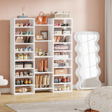 Tribesigns 14-Tier Shoe Rack, Freestanding Tall Shoe Shelf, White Shoe Storage Cabinet with 22 Open Cubbies, 46 Pairs Wide Entryway Shoe Organizer Shoe Cabinet for Living Room Entryway Hallway Tribesigns