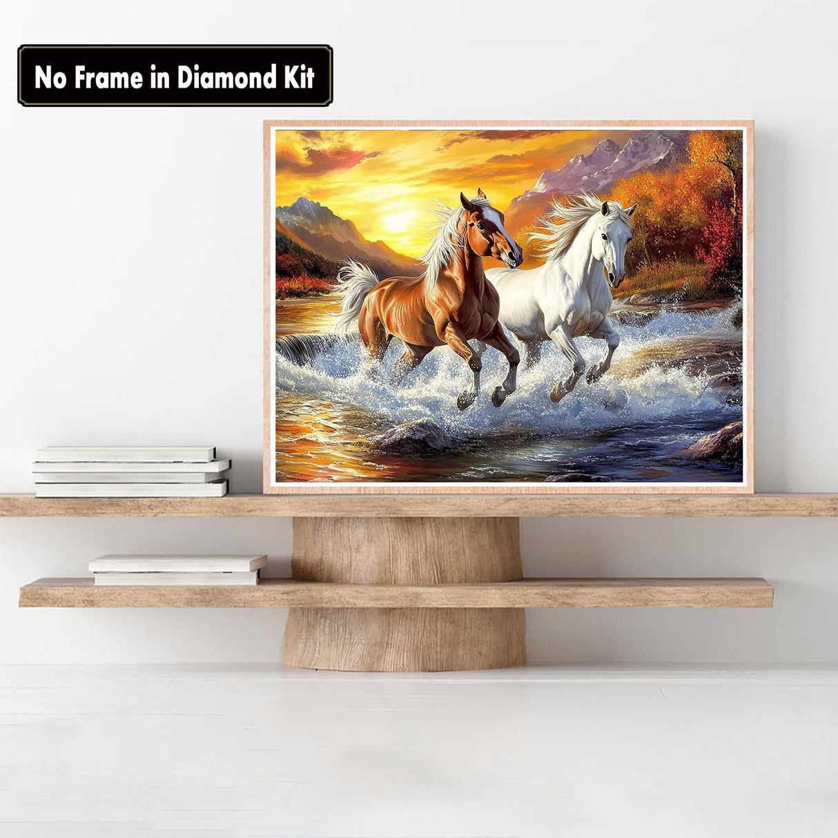 Zariocy Paint by Numbers Kits for Adults - Horse DIY Oil Paintings Canvas Acrylic Paint Set - Animal Paint by Numbers Kit for Beginners and Ideal for Home Decor 16x20 inch Zariocy