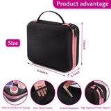 LYMUSUMI 30 Slots Diamond Art Storage Containers for Adults Portable Bead Storage Boxes for Diamond Painting Accessories and Tools（Pink） LYMUSUMI